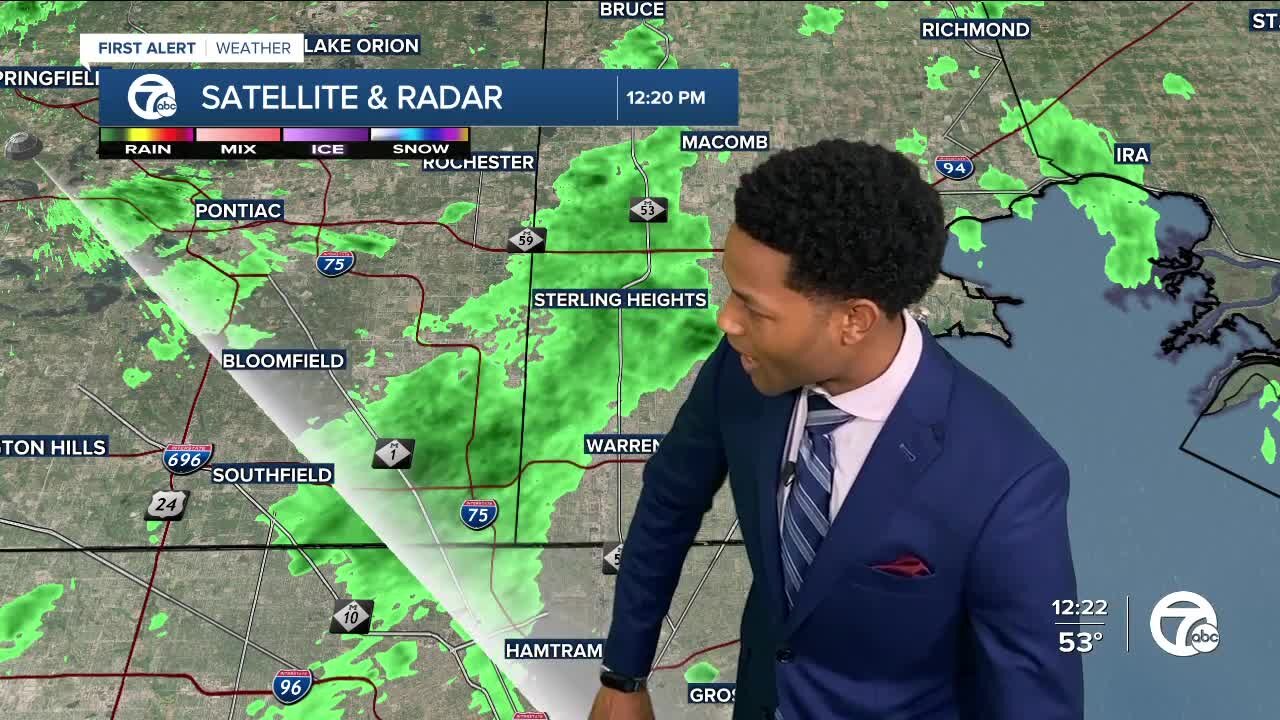 Lingering showers to start the week