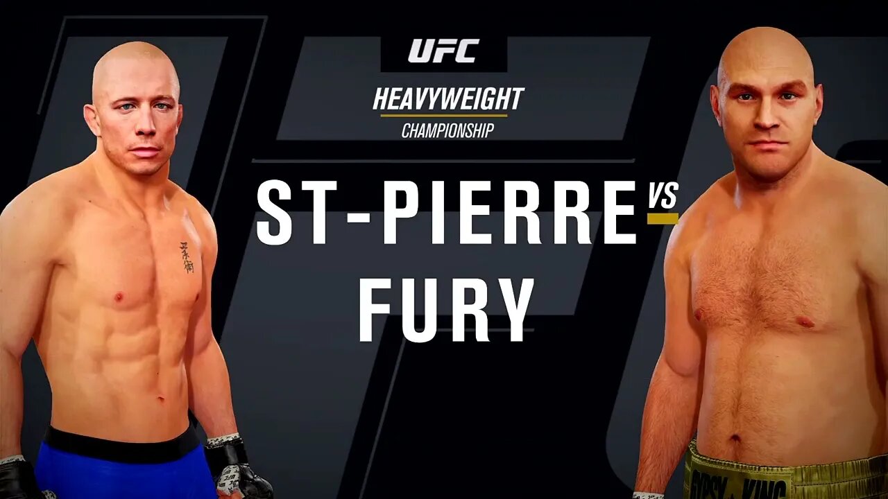 EA Sports UFC 4 Gameplay Tyson Fury vs Georges St-Pierre