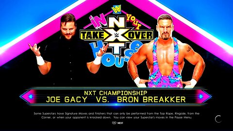 NXT In Your House 2022 Bron Breakker vs Joe Gacy for the NXT Championship