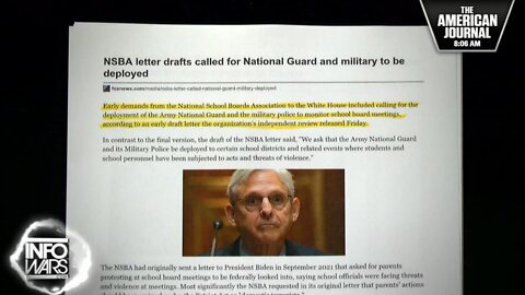 NSBA Letter Demanded Military Police Be Deployed Against Concerned Parents