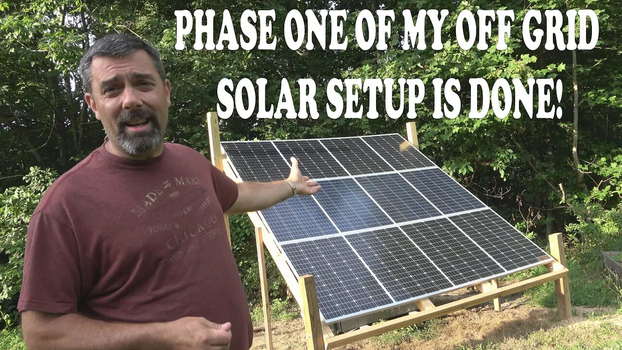 My Off Grid Solar System is Finished! Let's take a look at this homebuilt power station.