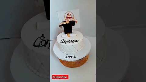 Simple graduation cake#shorts #shortvideo