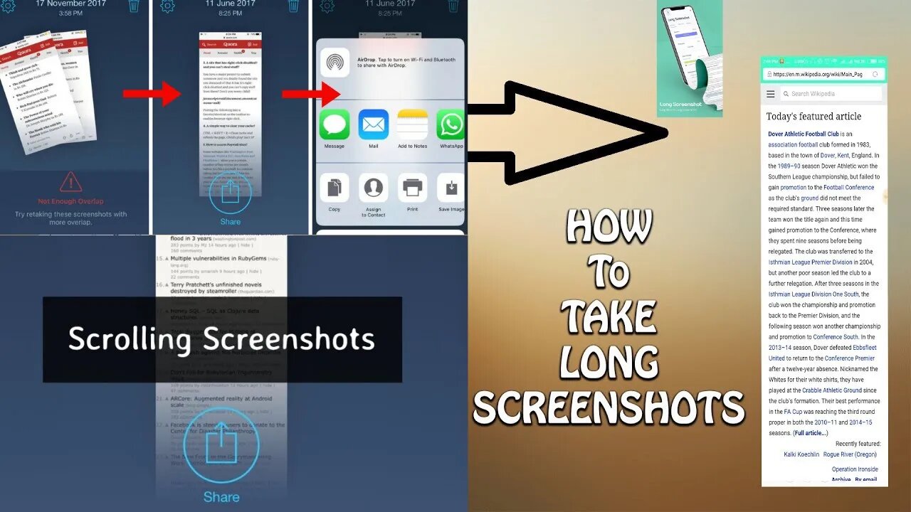 How to Take Scrolling Screenshots (Long Screenshots) on Any Device