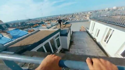 Paris Rooftop Parkour POV ### 1