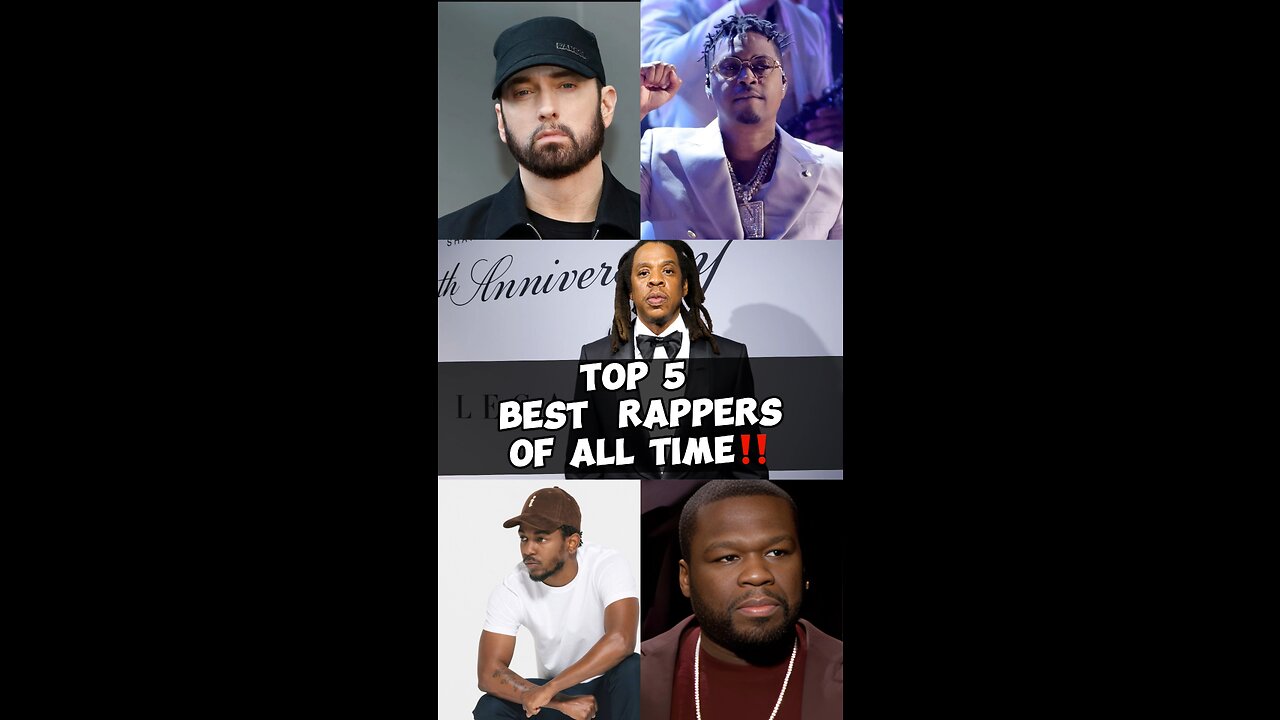 Top-5 Best Rappers of All Time‼️ comments below ⬇️⬇️your favorite ‼️ #ytshorts #viral #fypシ#foryou