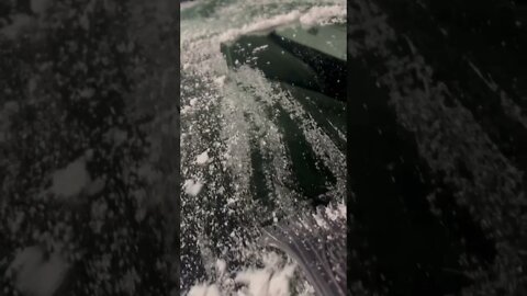 Scraping ice off windshield in -5f weather 🥶