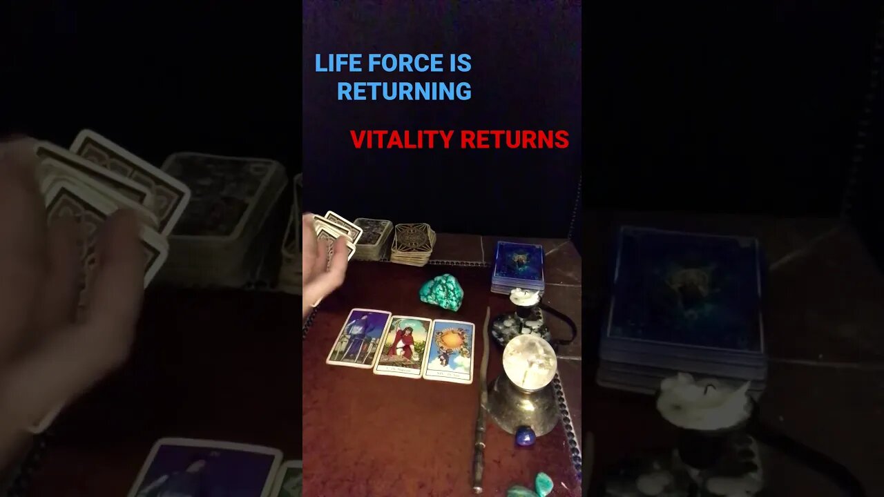 VITALITY RETURNS 🔮🔮🪄🪄DAILY TAROT MESSAGE ABOUT YOUR LIFE FORCE RETURNING