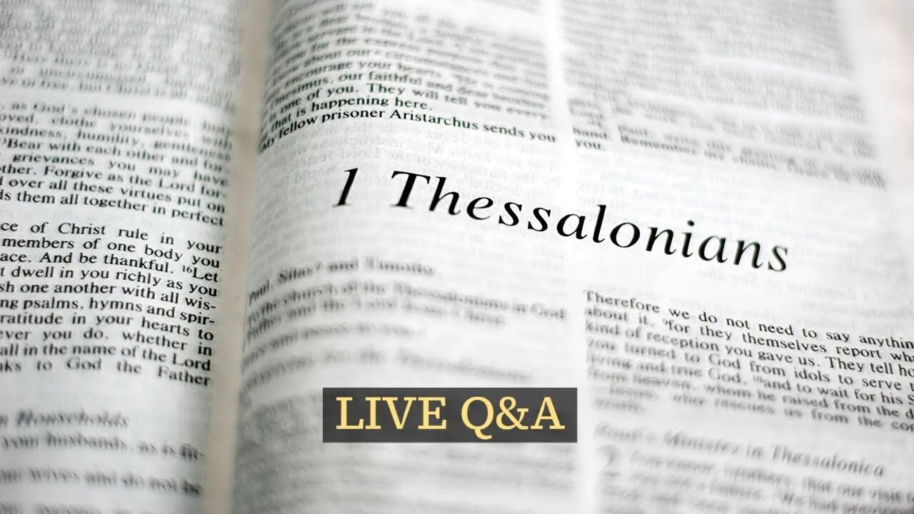 The First New Testament Book Written - 1 Thessalonians
