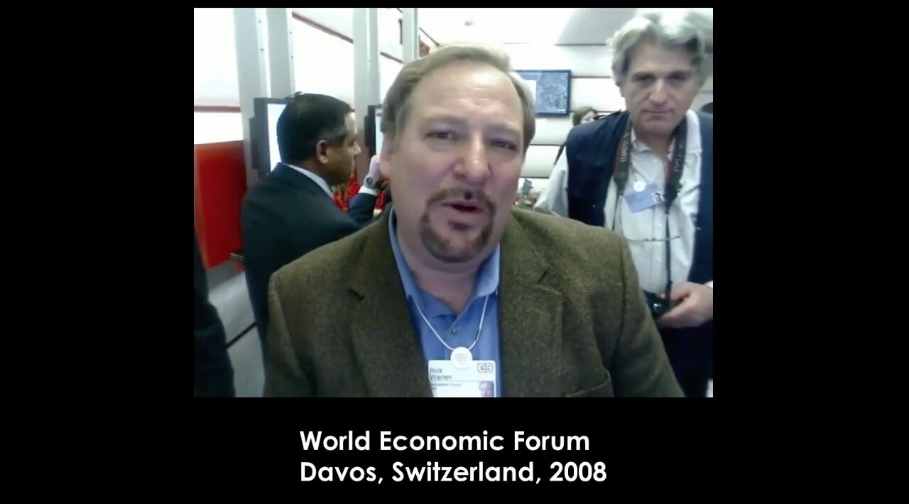 Rick Warren | Why Did Rick Warren Say, "I'm Here At Davos with My Friends?"