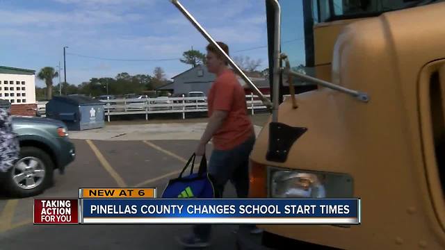 Pinellas County school board approves later start times for most schools in district