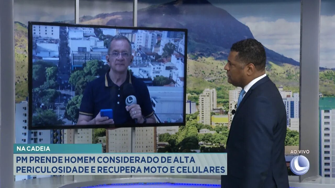 Na Cadeia: PM Prende Homem Considerado de Alta Periculosidade e Recupera Moto e Celulares.