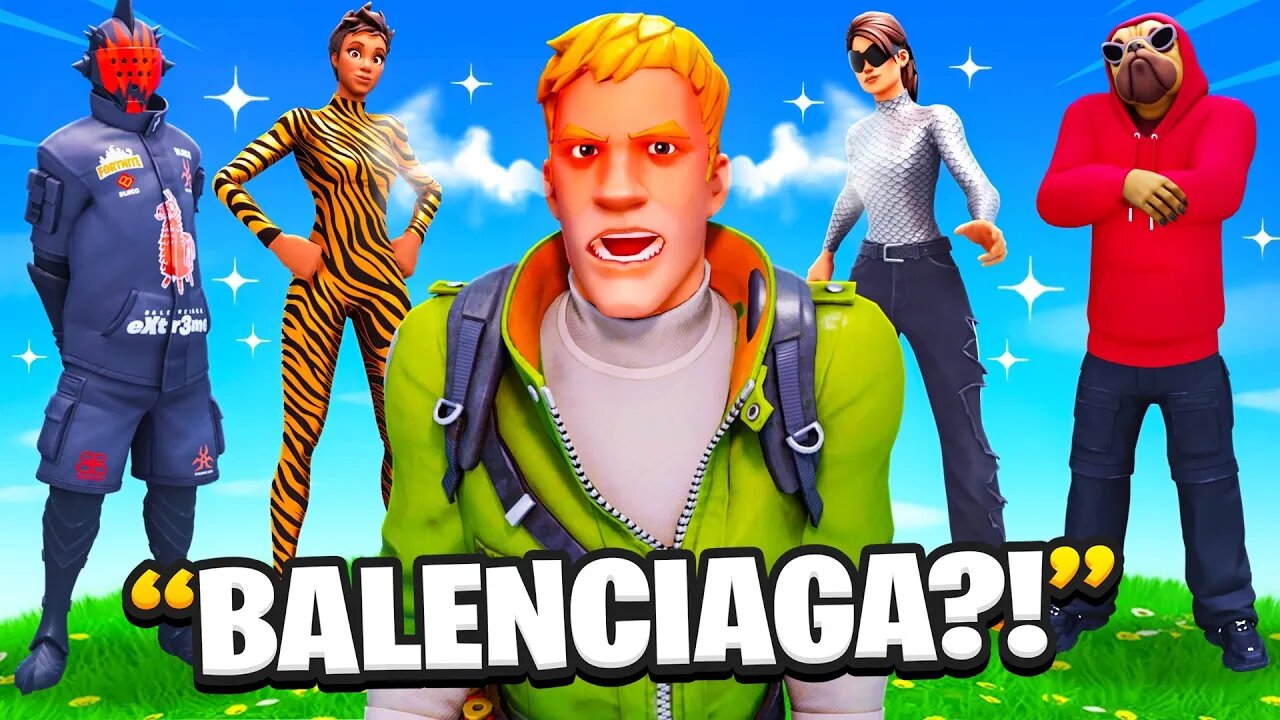 Trolling With NEW Balenciaga Skins! (Fortnite)