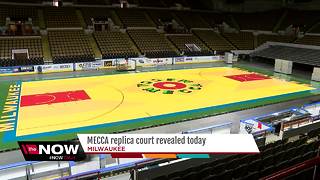Milwaukee Bucks unveil replica MECCA floor for Thursday night game