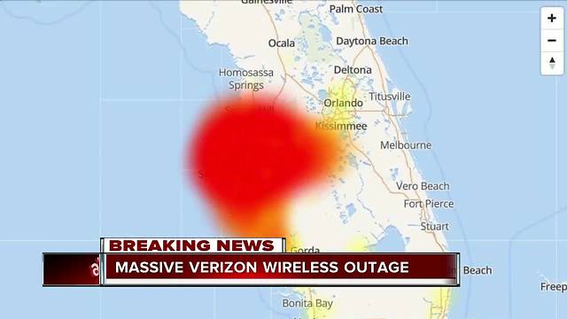 Thousands of Verizon outages reported across Tampa Bay area