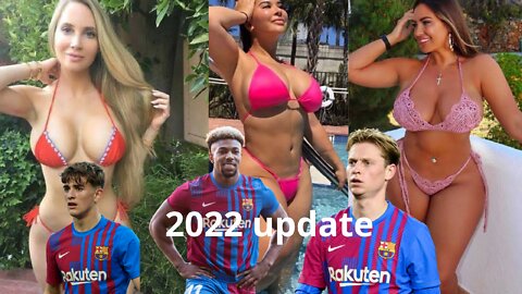FC Barcelona player's wives and girlfriends beauty