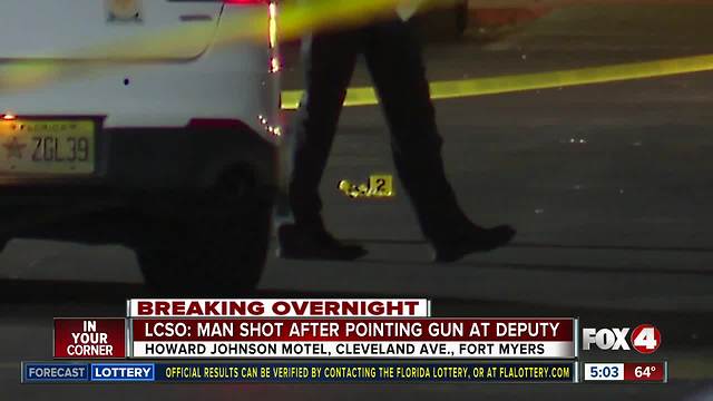 Deputy-involved shooting outside Fort Myers hotel