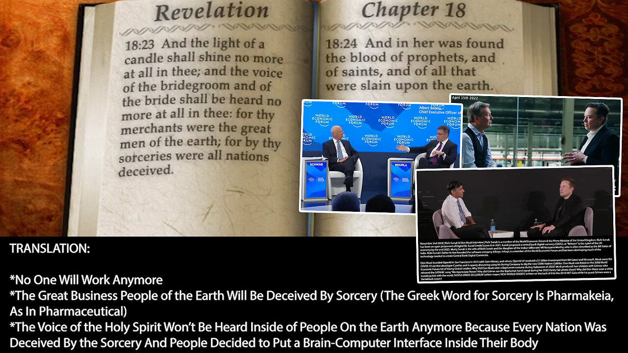 Revelation 18:22-23 | Is This Happening Now? | "The light of a candle shall shine no more at all in thee...for thy merchants were the great men of the earth; for by thy sorceries were all nations deceived." - Musk, Harari, mRNA & Universal B