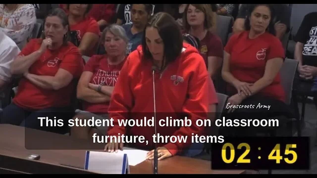 Mom/Teacher Breaks Down At School Board Meeting Over Out Of Control Kids Taking Over The School