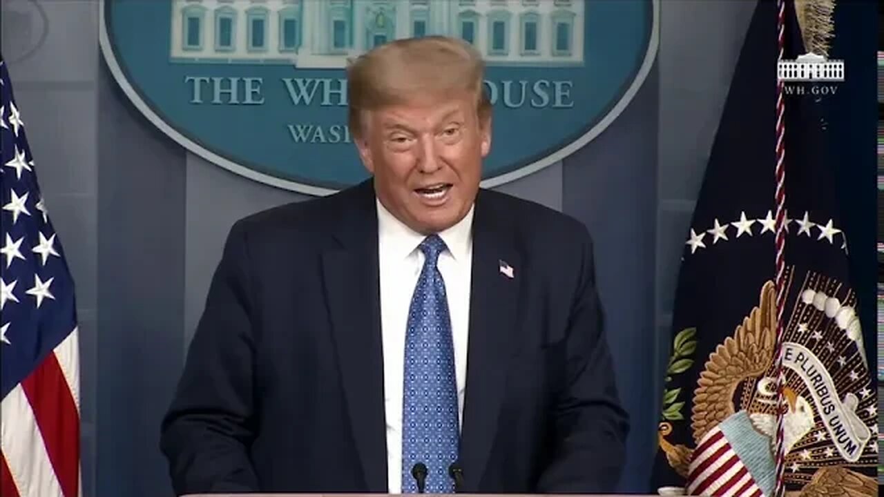 President Trump Speaks at White House Press Conference on Coronavirus