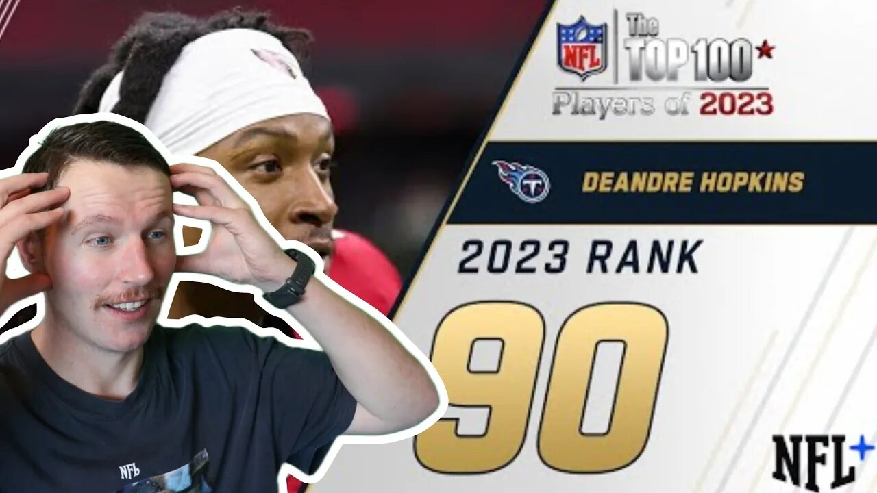 Rugby Player Reacts to DEANDRE HOPKINS (WR, Cardinals) #90 The Top 100 NFL Players of 2023