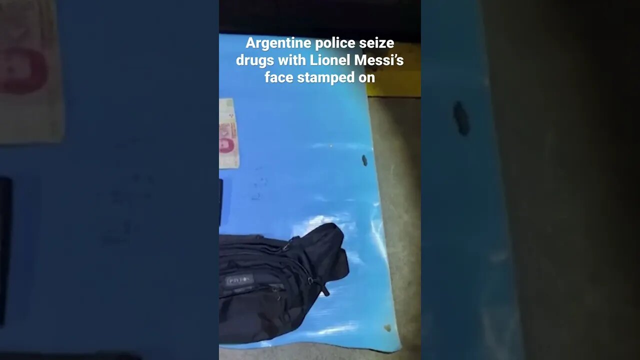 Police seize drugs with Lionel Messi's face on #shorts