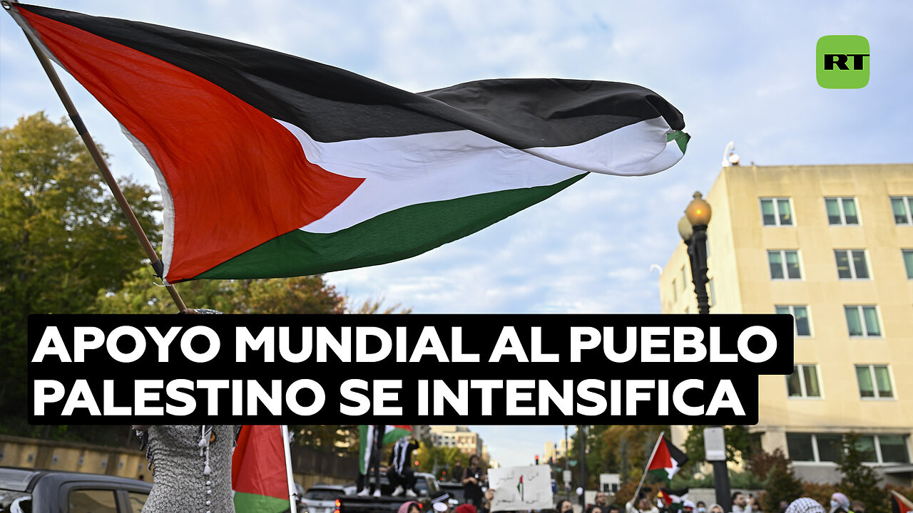 Las muestras de apoyo al pueblo palestino se extienden por todo el mundo