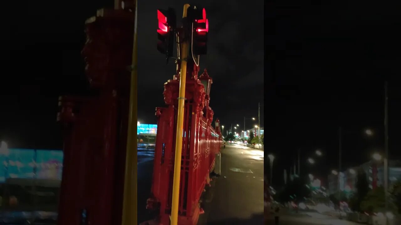 Auckland city in the early morning