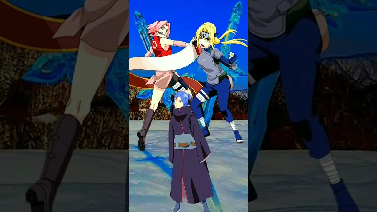 Konan VS Tsunade VS Sakura - WHO IS STRONGEST??.#shorts