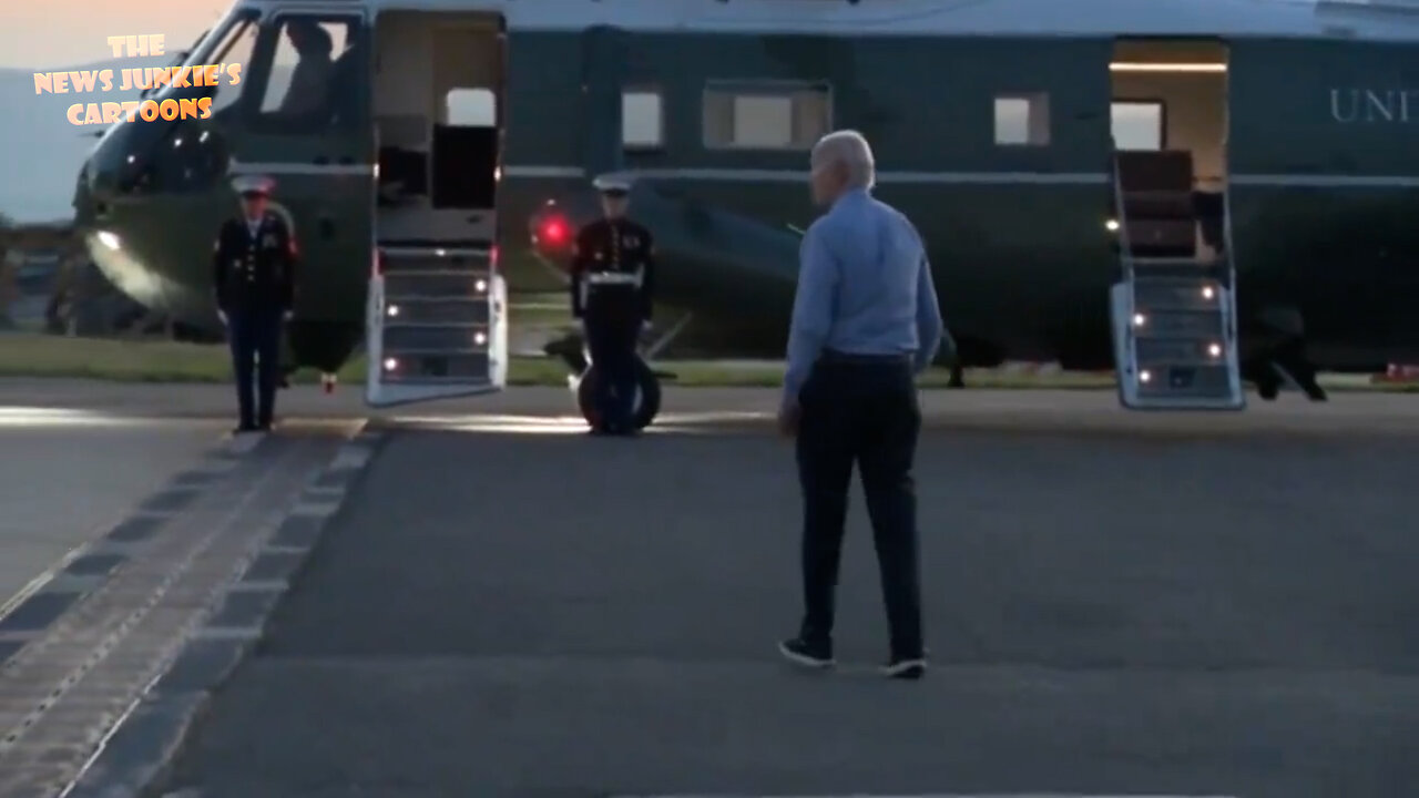 "Cheap fake" of Biden barely walking, heavily doped up ahead of the debate, comparing to raw footage.