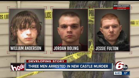 Three men arrested for murder of New Castle man found shot in garage