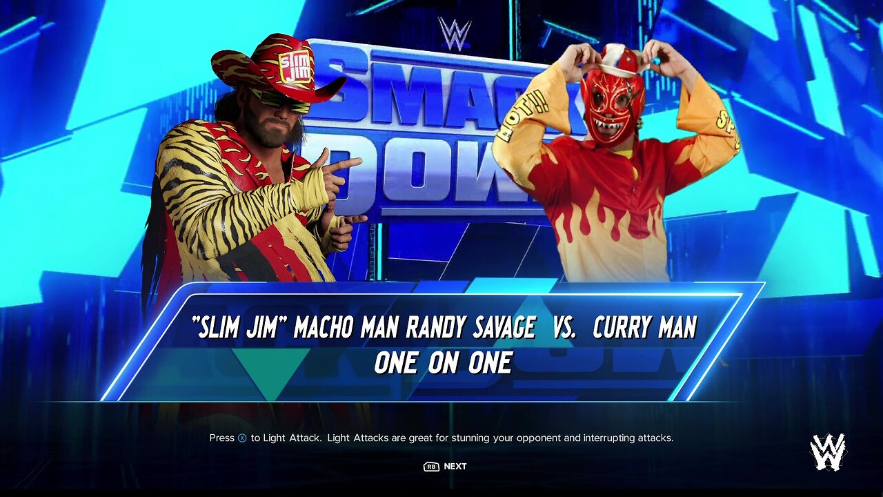 WWE 2k24 Macho Man Randy Savage vs Curry Man