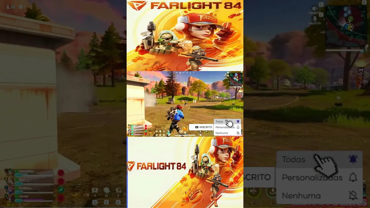 FARLIGHT84 JOGANDO COM ESCRITOS ARKADIUS, CAPYBARAGAME, PLAYER 4/8 #shorts