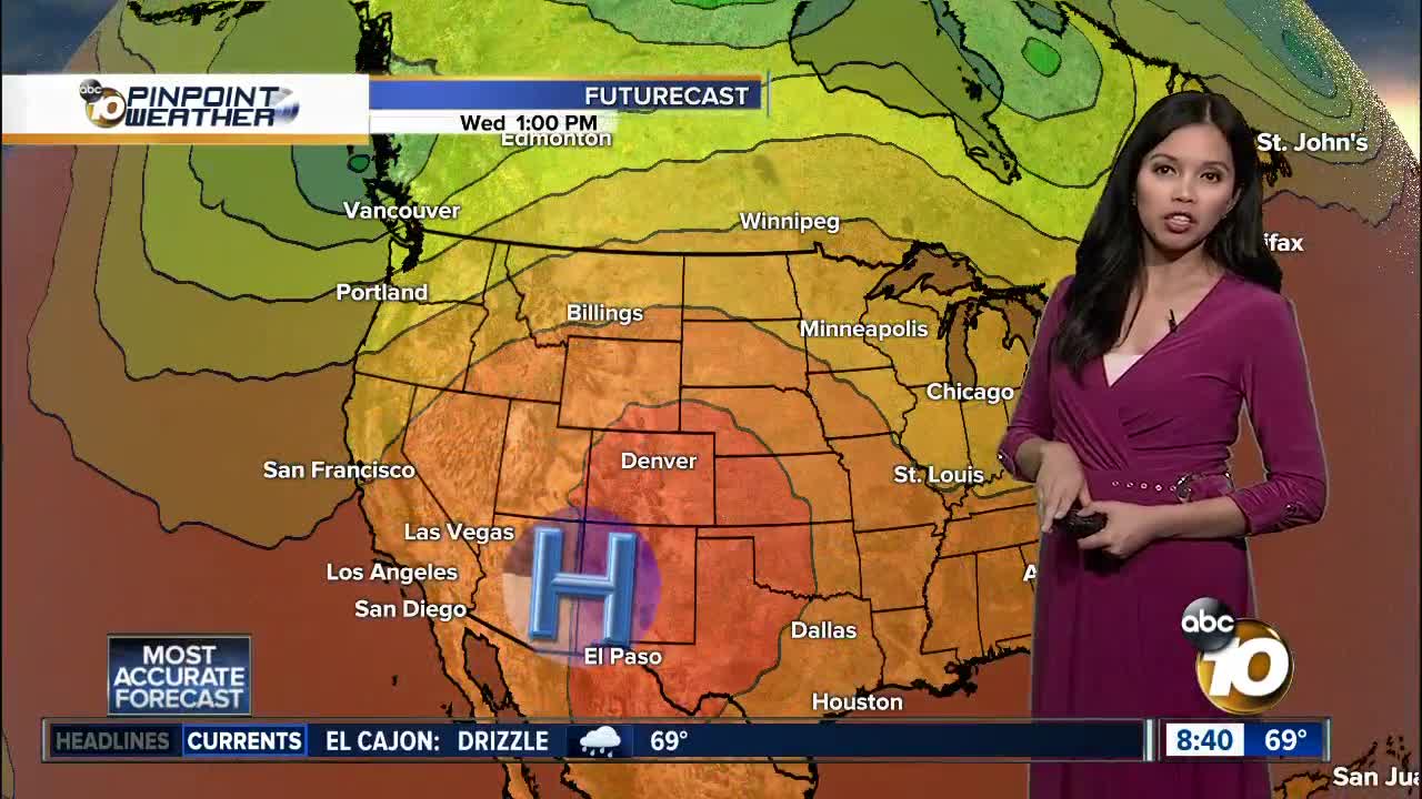 10News Pinpoint Weather for Sun. July 28, 2019