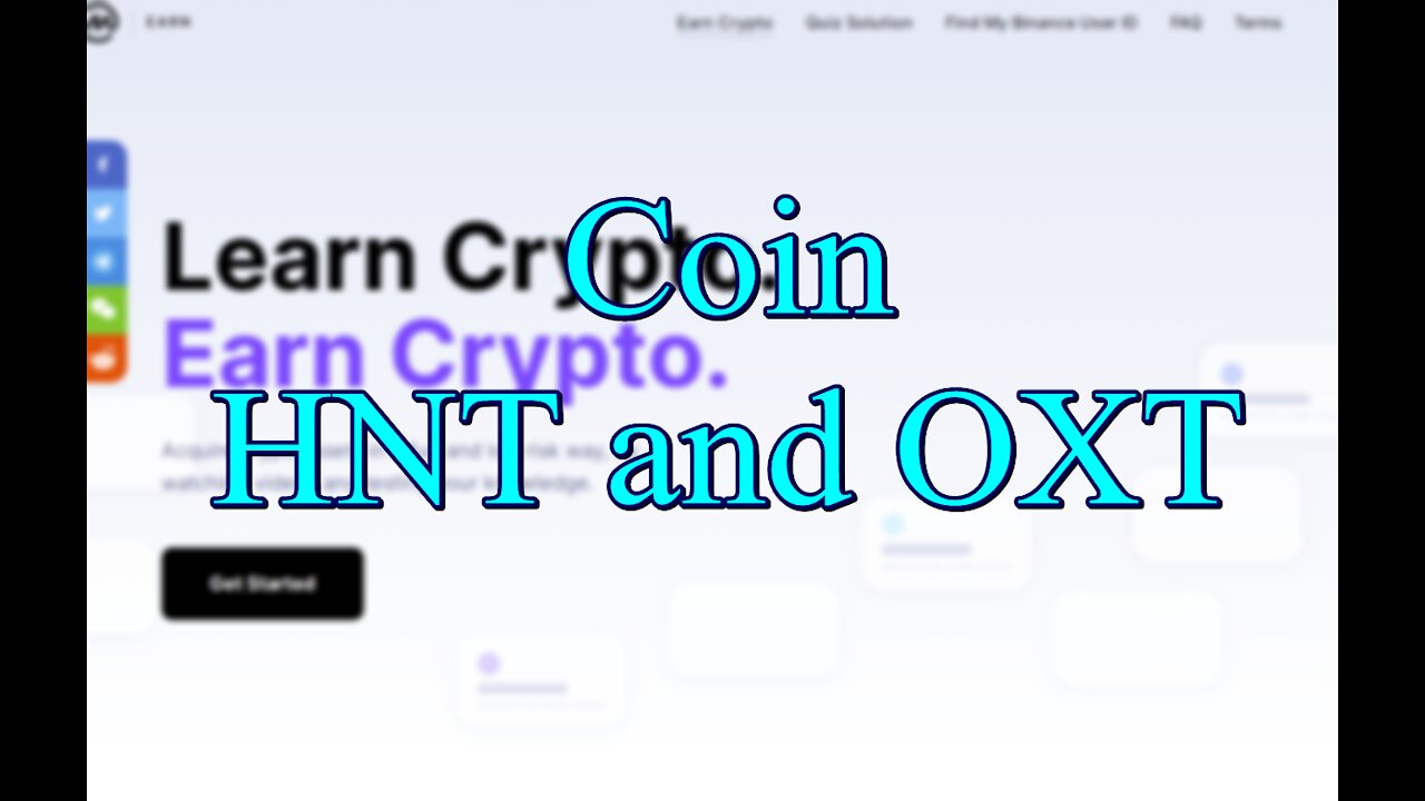 Profit from the Internet | Airdrop coin HNT and OXT الربح من الانترنت | ايردروب عملة