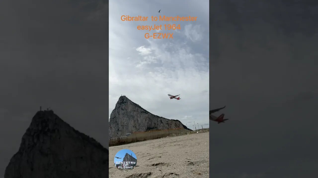 G-EZEX Departs Gibraltar for Manchester