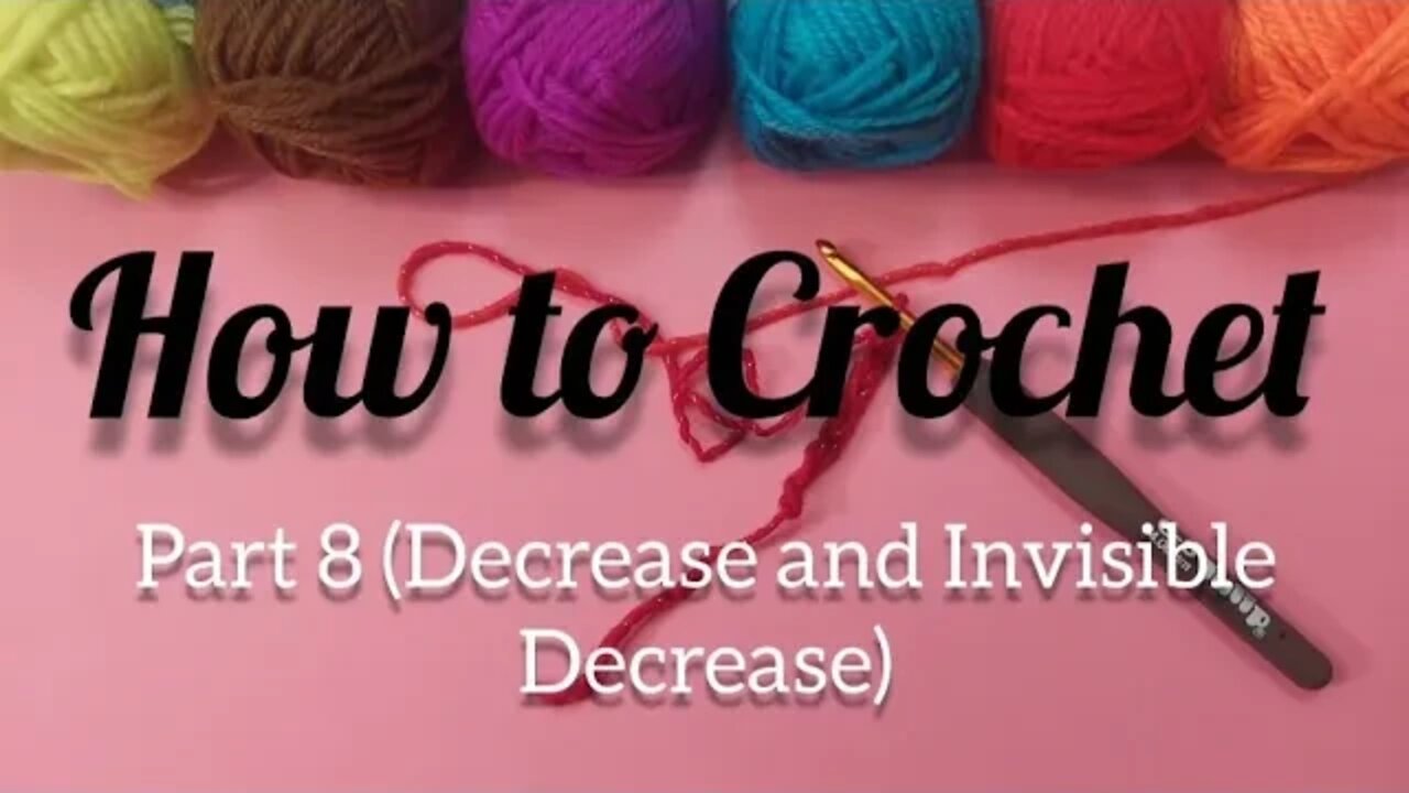 Decrease Crochet, Invisible Decrease, Slip Stitch Decrease, Short Row Decrease @Weaving Wyrd Studio