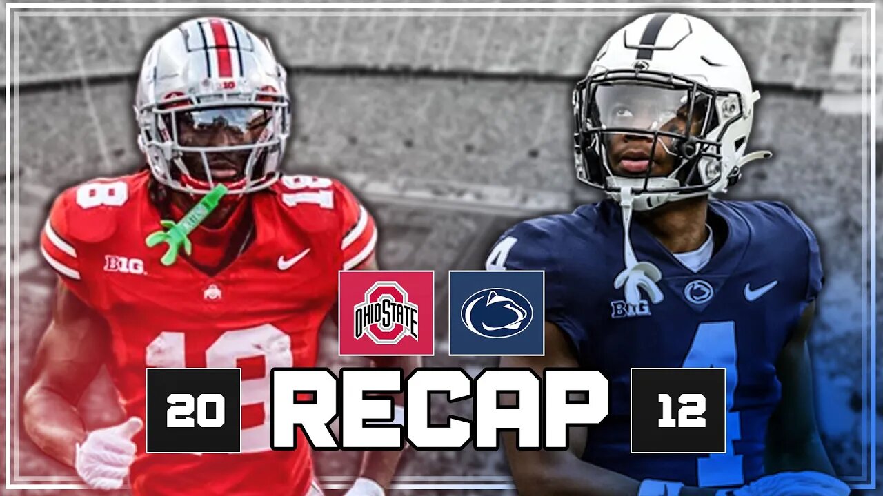 Recap of Ohio State's 20-12 win over Penn State | CFB Week 8, 2023