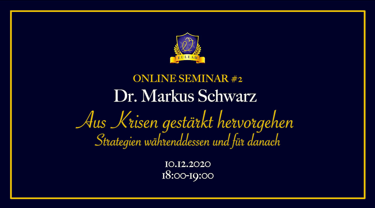 EULEAD Experts #2 – Dr. Markus Schwarz / December 10, 2020