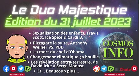 Duo Majestique, 31 juillet 23, Petit Albert et Cosmos