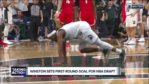 Cassius Winston says his goal is to be an NBA first round pick