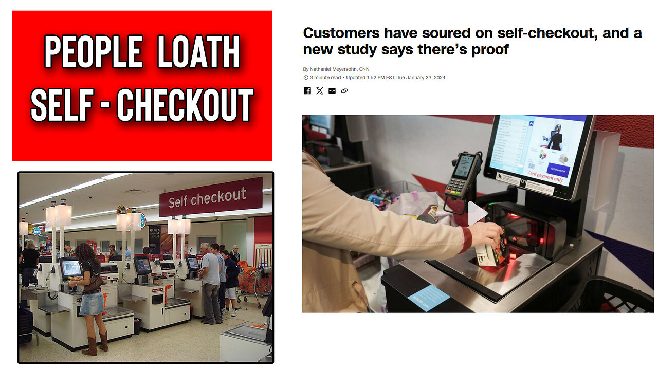 People Loath Self-Checkout and Prefer Someone Serve Them