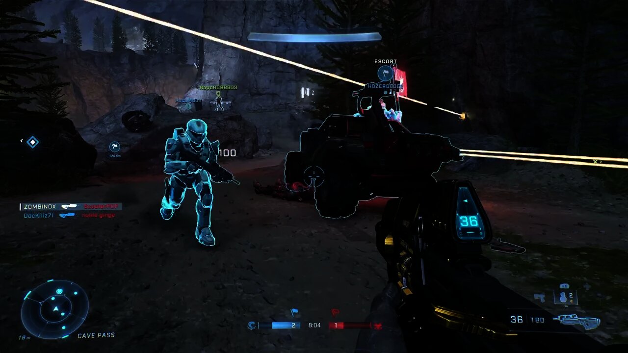 Halo Infinite Big Team - Protecting the Flag Carrier