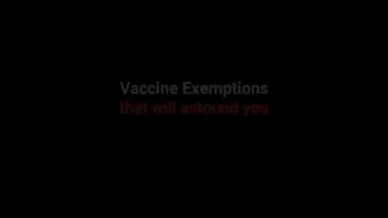 Why are those who force the jab exempt from it?