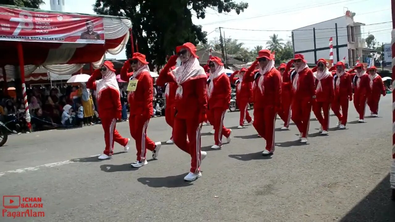 FORMASI KE 6 BARIS -BERBARIS TINGKAT UMUM DAN INSTANSI PEMERINTAH KOTA PAGARALAM HUT RI KE 78 2023