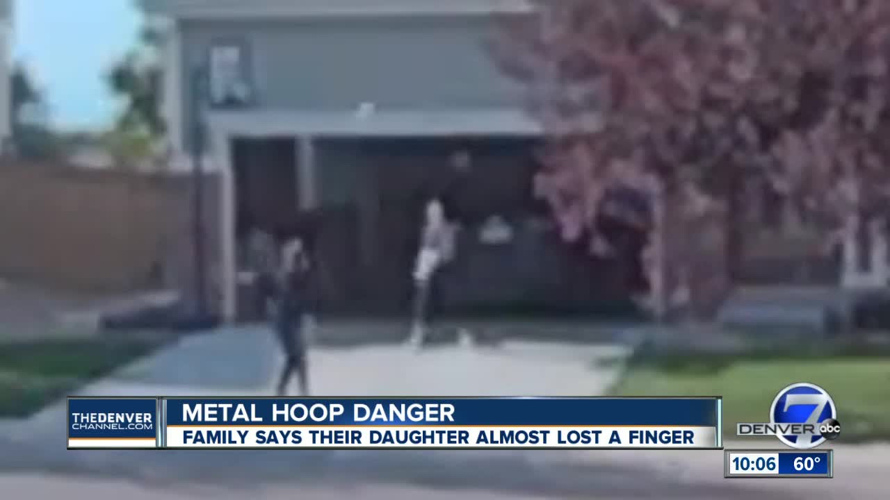 Highlands Ranch teen's finger impaled by metal chain basketball net