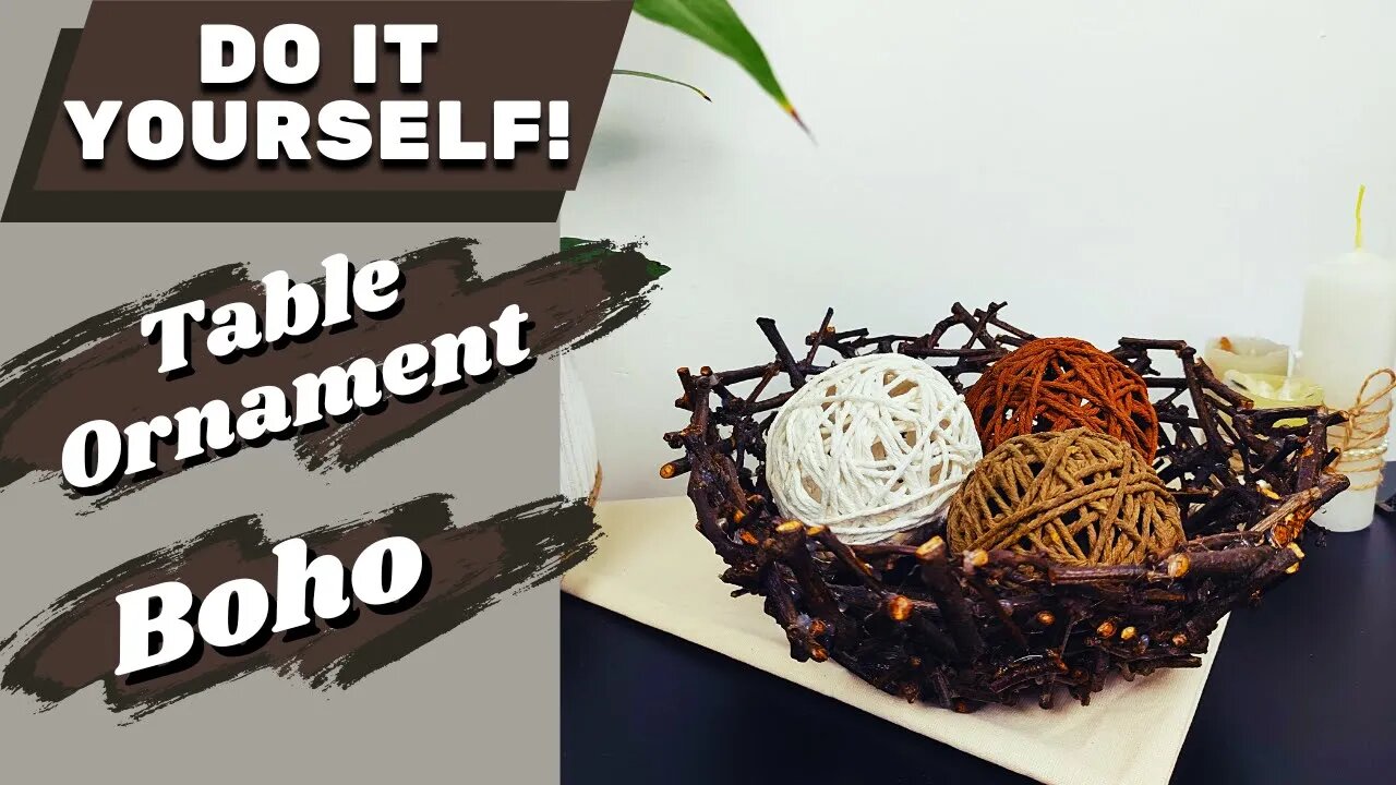 DIY - How to Make Table Ornament Boho Style