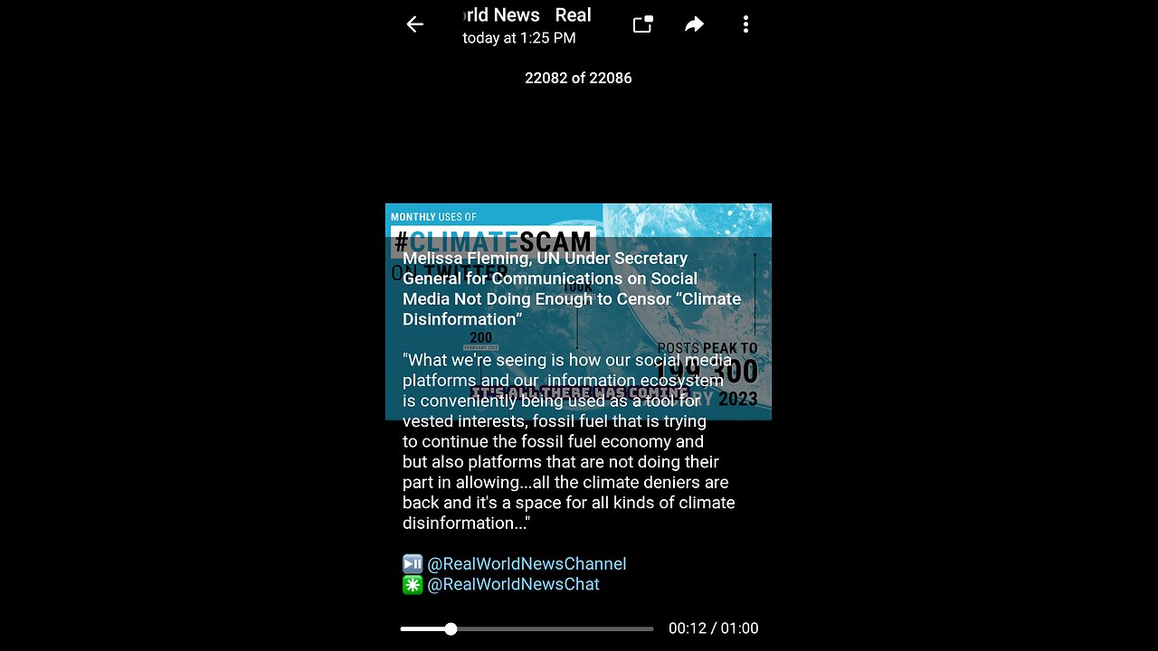 News Shorts: Melissa Fleming versus Weather Disinformation