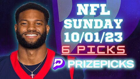 #PRIZEPICKS | 6 PICKS FOR #NFL SUNDAY! | WEEK 4 | 10/01/2023 | #PROPBETS | #FOOTBALL