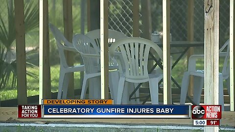 2-month-old baby grazed by Fourth of July celebratory gunfire bullet, police say