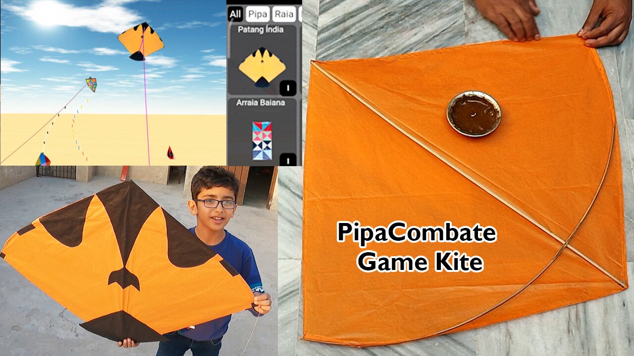 Step by Step 1 Tawa kite making Pipacombate Design making and Kite Flying and kite fights